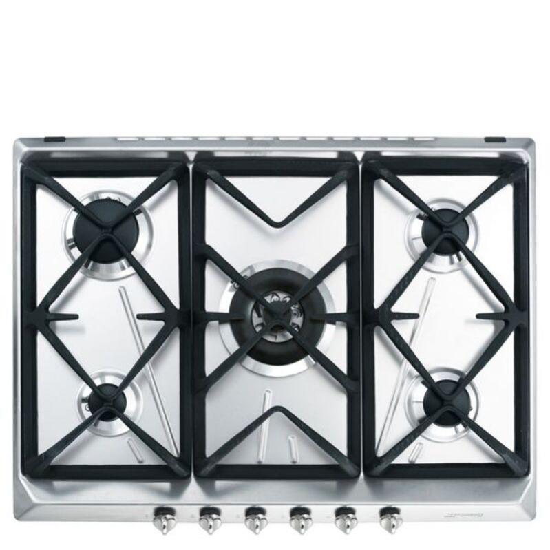 Plaque au gaz Smeg SRV576GH5 70 cm Leroy Merlin