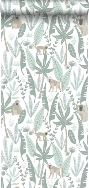 Papier Peint Intisse Singes De La Jungle Vert Menthe 0 53 X 10 05 M Estahome Leroy Merlin Papier Peint Intisse Singes De La Jungle Vert Menthe 0 53 X 10 05 M Estahome Leroy Merlin