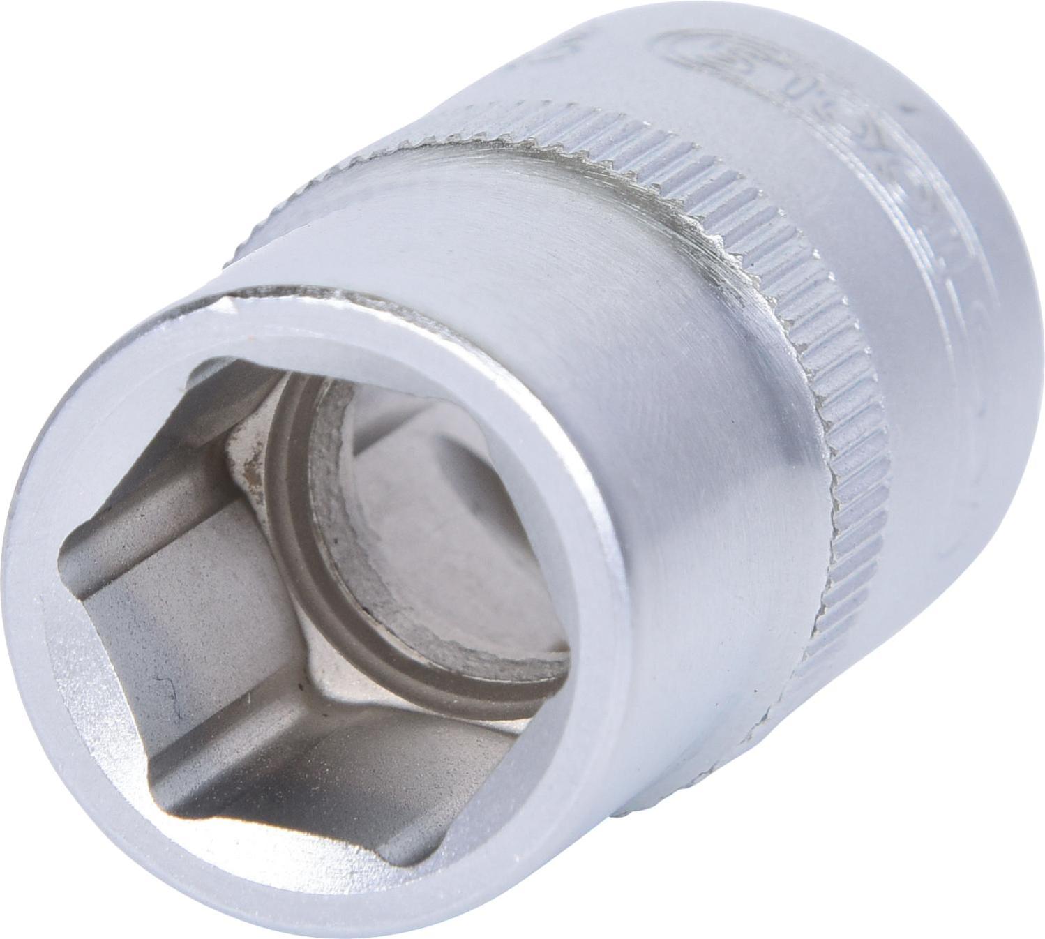 KS Tools 11 Mm Durchgangsnuss – 14 Mm Antrieb, Phosphatiert, Für Maschinenbetrieb