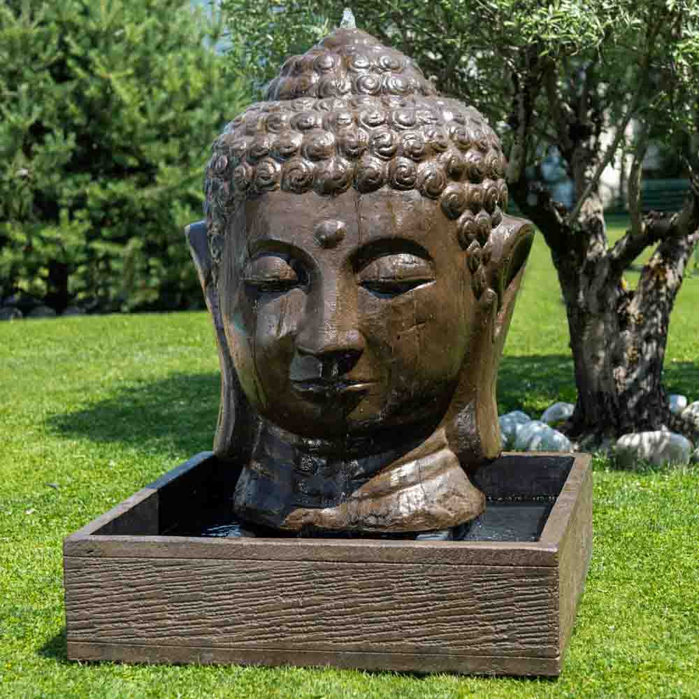 Fontaine extérieure lumineuse Bouddha, vente au meilleur prix
