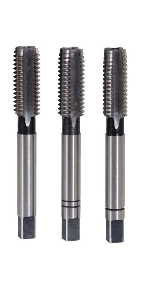 Set di rubinetti a mano 3 pezzi M2 x 0,4
