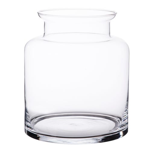 Terrarium coupe jarre en verre transparent Ø19xH25cm