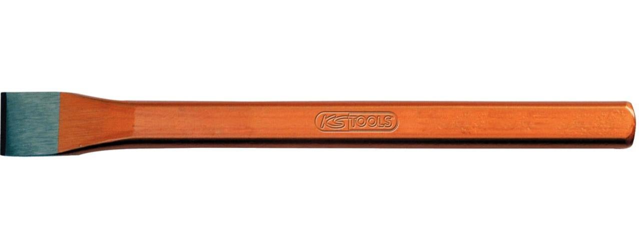 Burin Plat/Ovale KS TOOLS - 200 X 28 Mm - Acier Chrome-Molybdène - Norme DIN 6453 - Neuf Sous Emballage