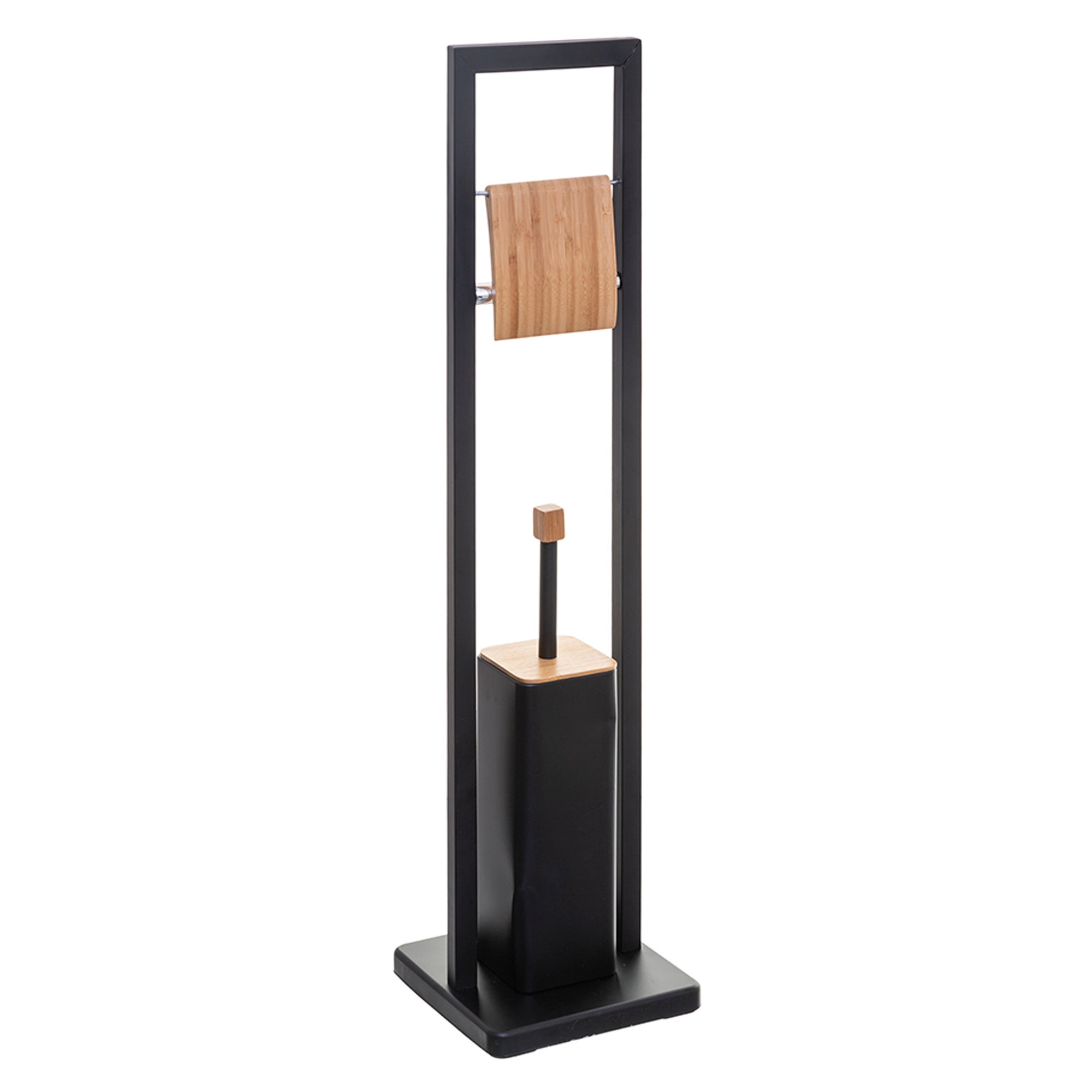 Brosse wc noir 12x12x44cm