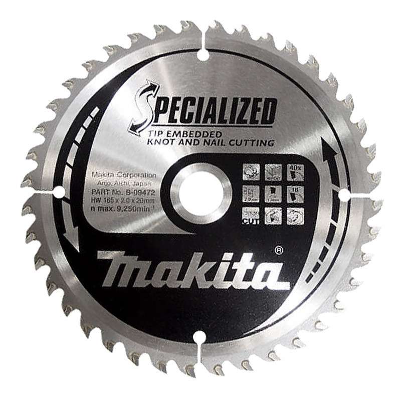 Lame Carbure MAKITA B-33168 ''Specialized'' Bois Avec Clous Pour Scies ...