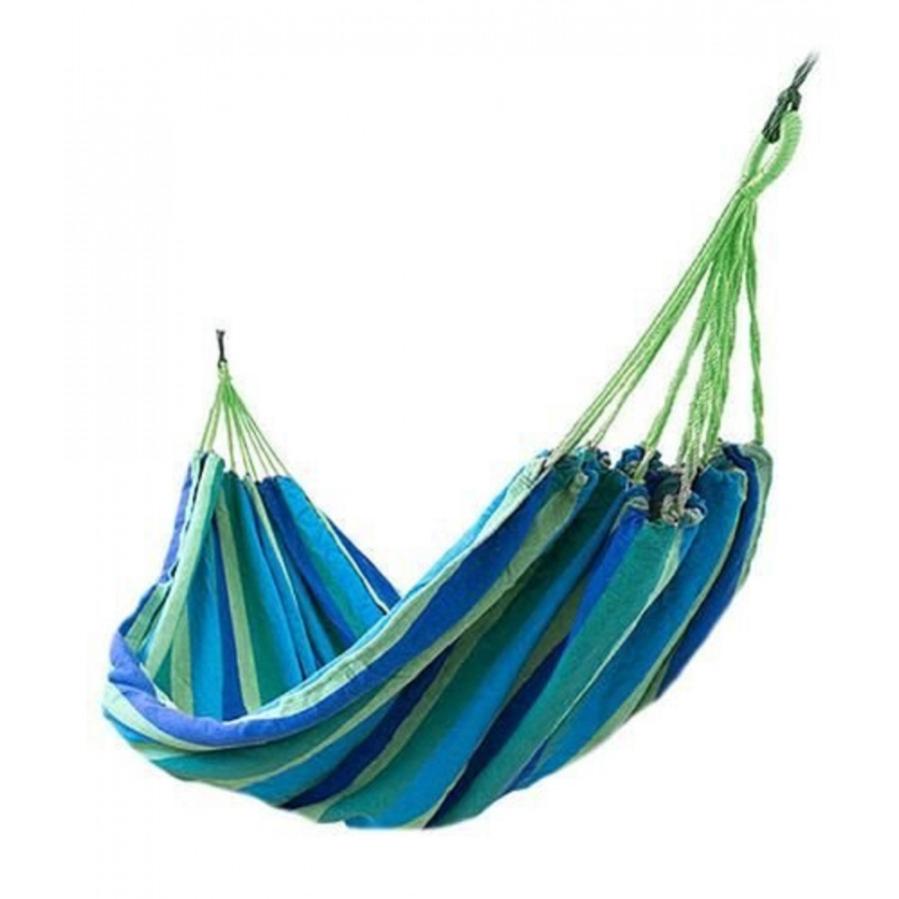 Amaca Brasiliana Doppia NOVICA – Righe Tropicali Rosse E Gialle – Cotone 100% – Portata 204 Kg