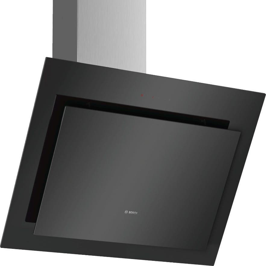 Bosch - hotte décorative inclinée 90cm 840m3/h noir dwk98jq60