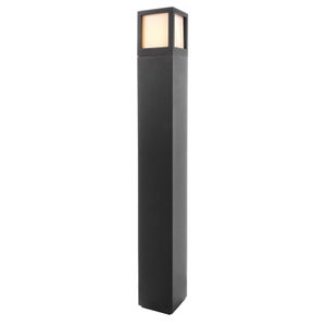 Sans Marque Lampe extérieure de Poteau - 70 cm - Aluminium - Noir