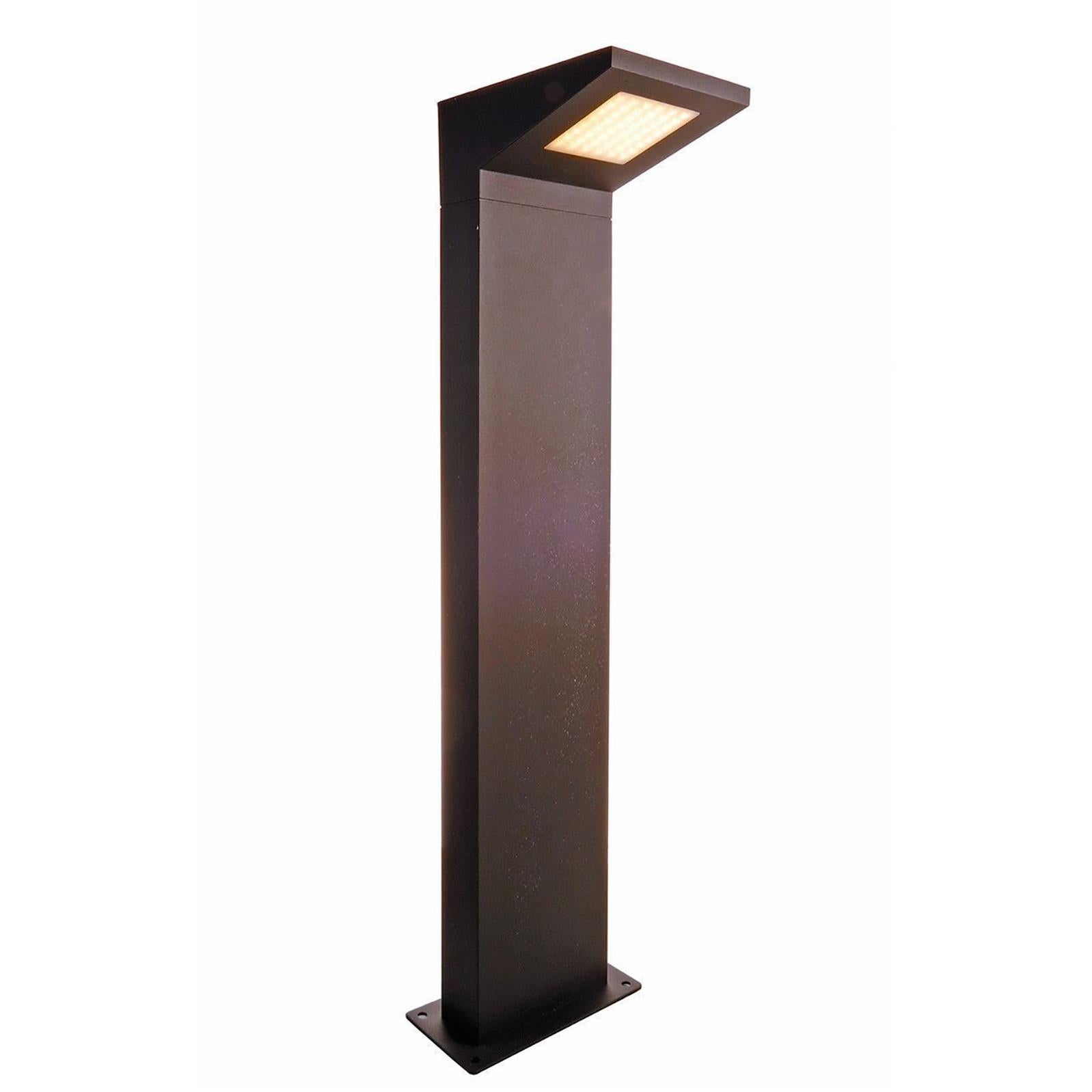 lampada da esterni 'Kristof' (Moderno) colore Grigio, in Acciaio Inox (1 luce, E27) di Lindby | Lampioncino, paletto luminoso, lampada da viale, lampioncino