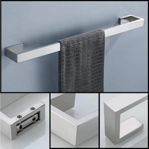 Barre Sèche-serviette électrique Design – Radiateur 20 W Pour Serviettes, Torchons, Noir, 85 Cm