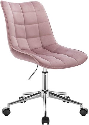 MARCELIO Chaise de bureau rosé claire de velours - Selsey