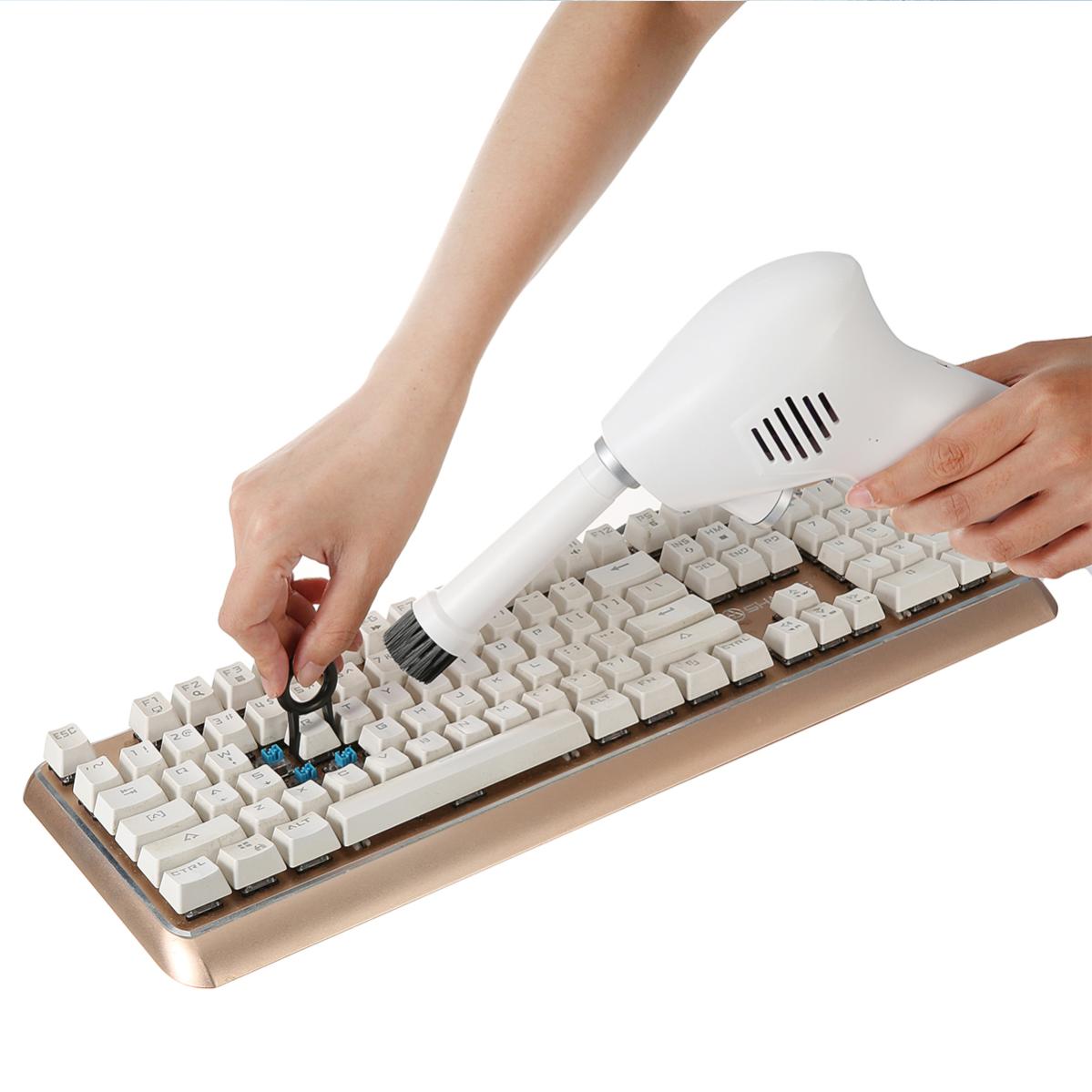 Mini Aspirapolvere a batteria 5V 15000mAh per tastiera desktop Bianco |  Leroy Merlin