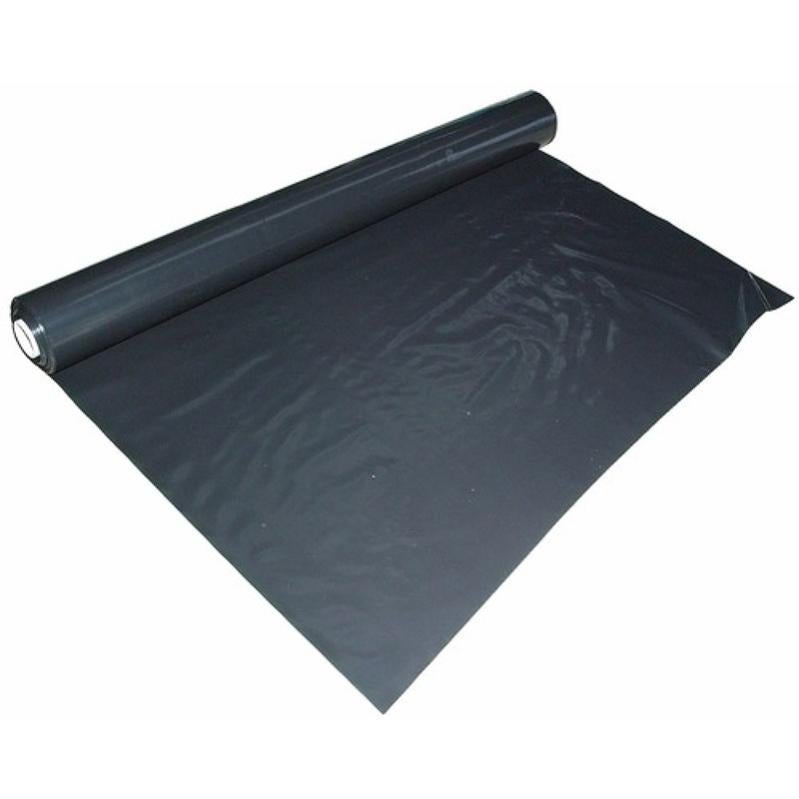 Film Polyéthylène Noir étanche Sous-dalle - Type 300, Rouleau 5m X 20m - Neuf ECOBUD