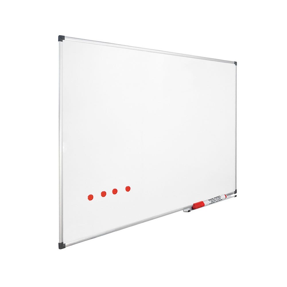 Tableau Blanc magnétique avec feutre et effaceur - 45 x 60 cm. –