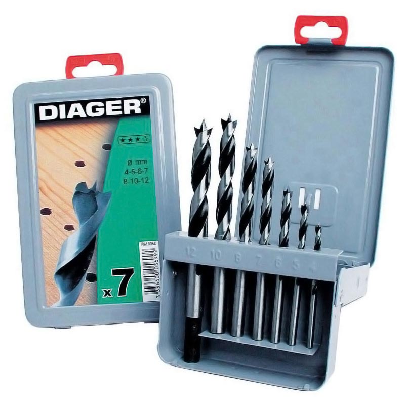 Coffret de 20 forets DIAGER mixtes bois et métal - DIAGER - 5017A