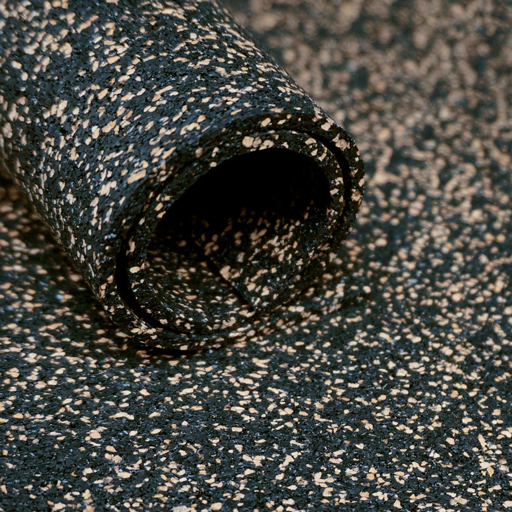 Sottofondo sughero e gomma - Fonoassorbente e Anti-vribrazioni - Rotolo da  12 m2 - Spessore 3 mm