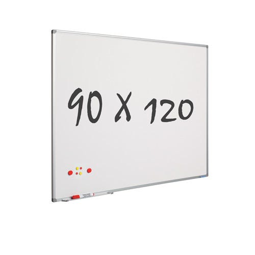 Tableau blanc magnétique - 70 x 100 cm - blanc, Acaza