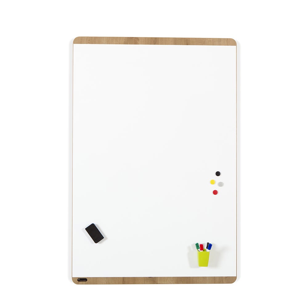 Tableau blanc magnétique Rocada Natural - Design bois - 100 x 150 cm