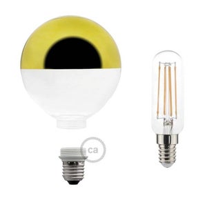 Ampoule LED Globe G125 Demi Sphère Doré 7W E27 Dimmable 2700K