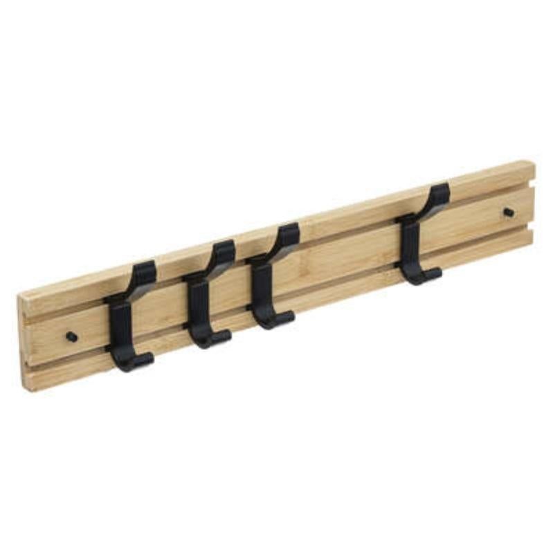 Appendiabiti Olga 4 ganci appendiabiti in legno grezzo, da fissare Appendiabiti Olga 4 ganci appendiabiti in legno grezzo, da fissare