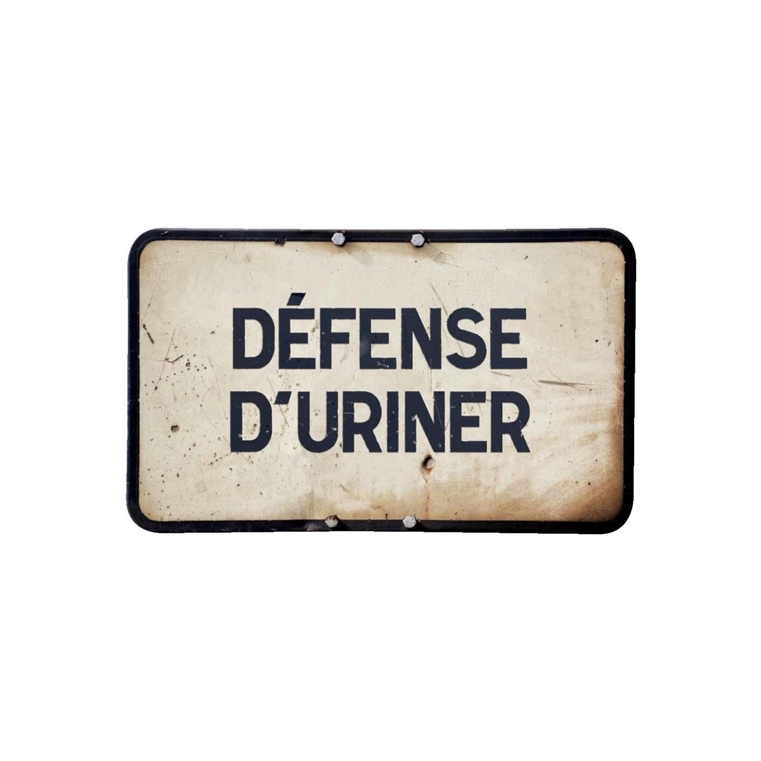 Pancarte "Défense d