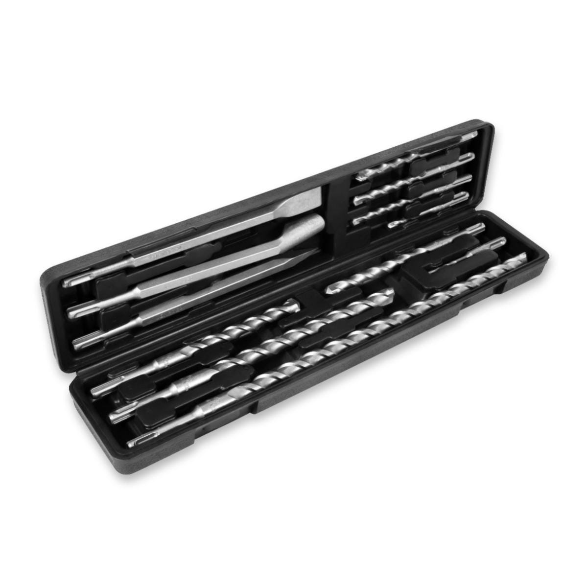 Coffret MAKPAC 12 forets, 2 pointes, 3 burins SDS PLS - B-52059 - Béton Coffret MAKPAC 12 forets, 2 pointes, 3 burins SDS PLS - B-52059 - Béton
