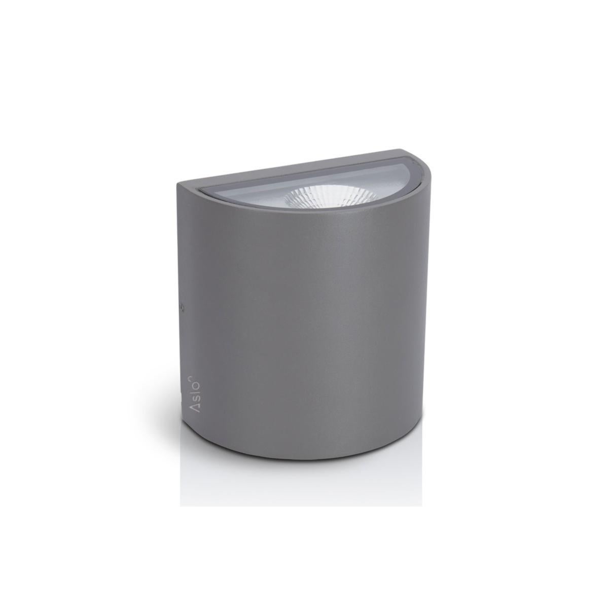 ELITRA Posacenere Da Parete Per Esterni – In Acciaio Inox – Altezza 29,2 Cm – Con Chiave Per Svuotamento – Colore Argento