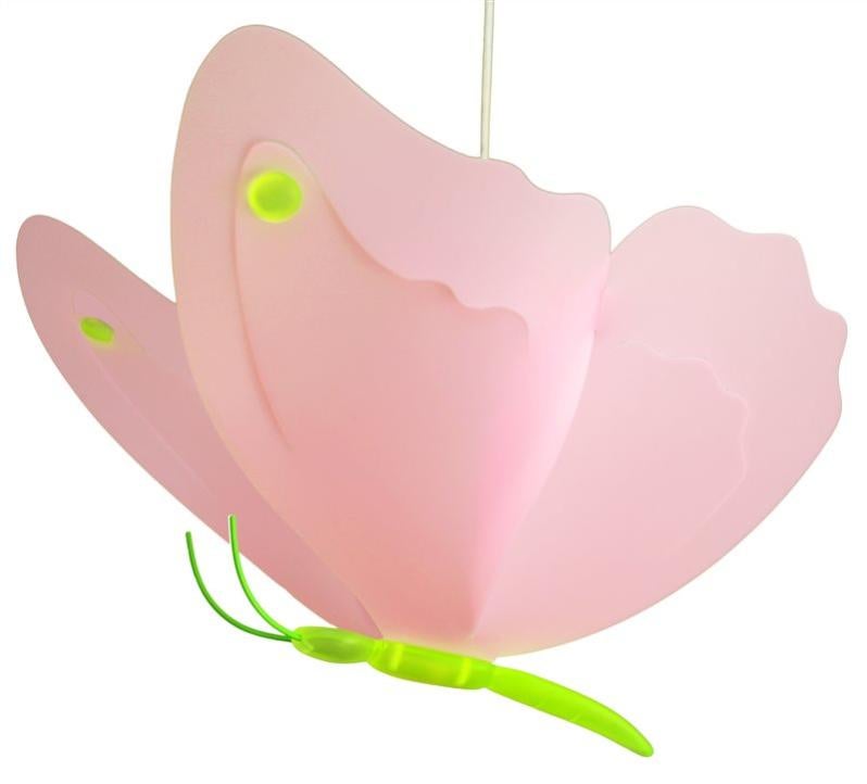 Lampada A Sospensione LEDKIA Demarga Camarena Per Bambini, Paralume Rosa In Legno E Metallo, Attacco E27 - 3