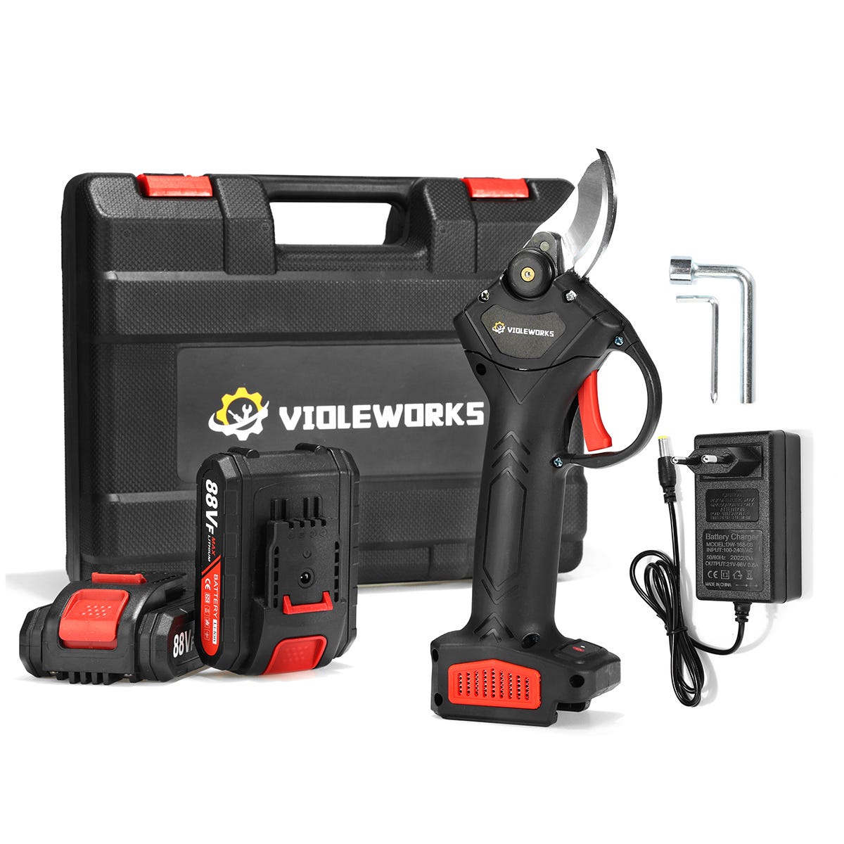 Sécateur électrique sans fil 21V 30mm, ciseaux de jardin, outils, batterie  aste, outil de jardin - AliExpress