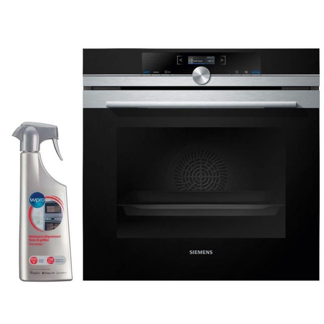 SIEMENS Four Pyrolyse encastrable inox 71L multifonction chaleur ...