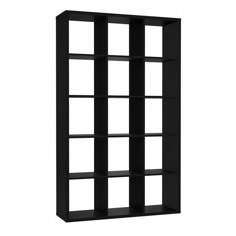 Etagère cube 15 casiers noir mat bibliothèque moderne - CLASSICO ...