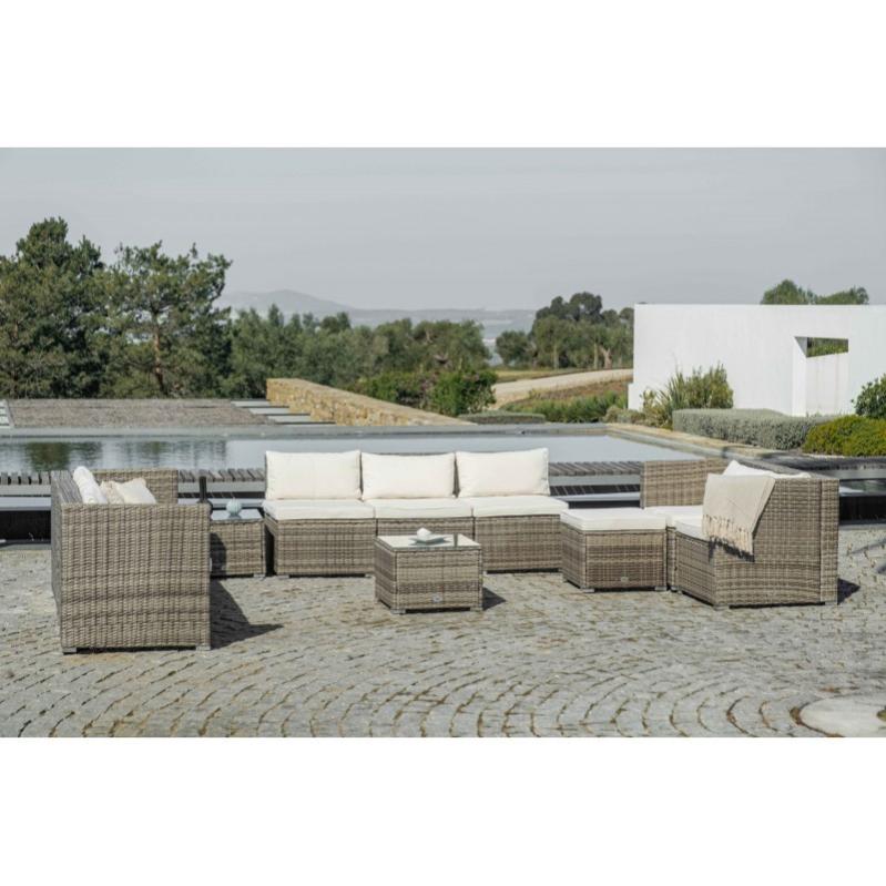 Muebles de Jardín Conjuntos Sofá Bahamas Conjunto Triple XL 9 Plazas