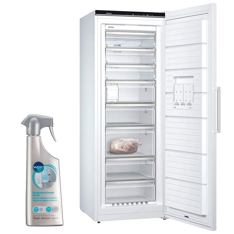 SIEMENS Congélateur armoire vertical blanc Froid ventilé 365L Autonomie 25h  No-frost
