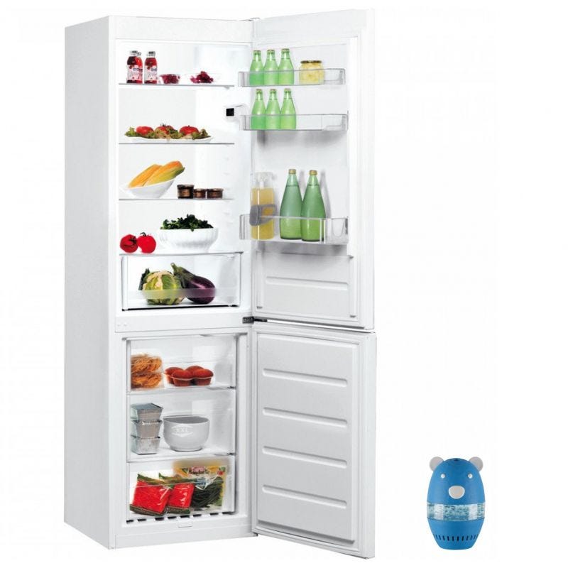 INDESIT réfrigérateur frigo combiné blanc 339L Froid statique Low Frost