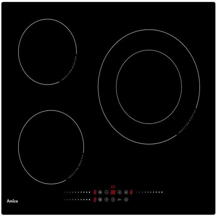 Electrolux - table de cuisson induction 60cm 3 feux 7200w noir