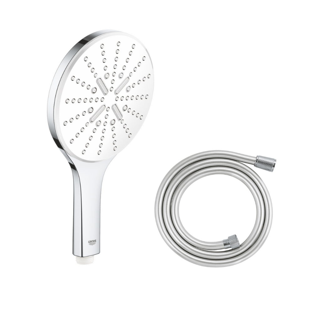 Flexible de douche GROHE Twistfree VitalioFlex Silver 1500 chromé