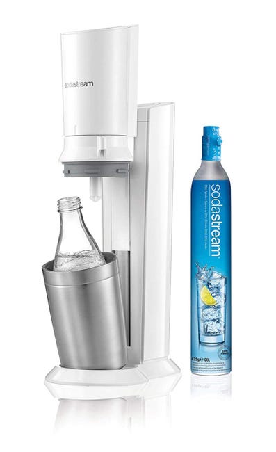 Gasatore Sodastream Crystal Bianco con bombola CO2 e bottiglia in