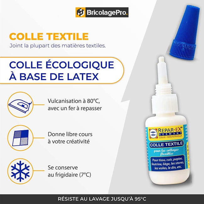 REPAR-EX - Flacon de Colle Tissu Repar-ex - Colle Textile Reparex - Colle  Couture - Flacon de Colle Repar ex de 25ml