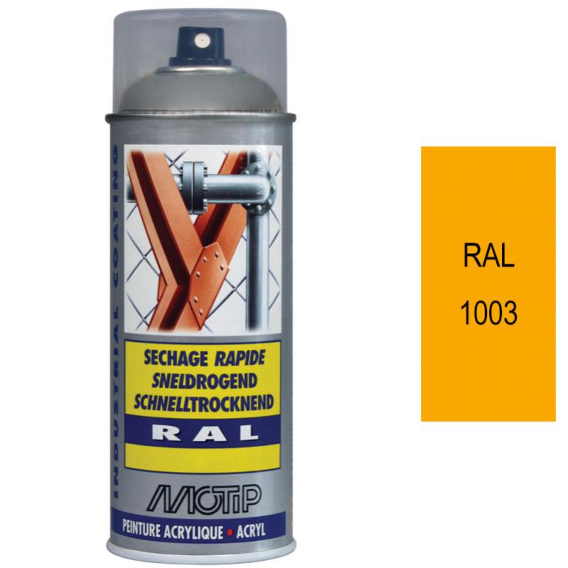 Peinture aérosol RAL 3000 Rouge feu brillant 400ml MOTIP - 4