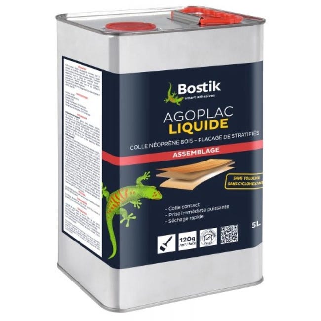 Colle néoprène liquide AGOPLAC 5L - BOSTIK - 30604660