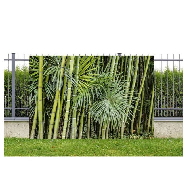 Brise vue imprimé, jardin, terrasse, balcon déco Bambous