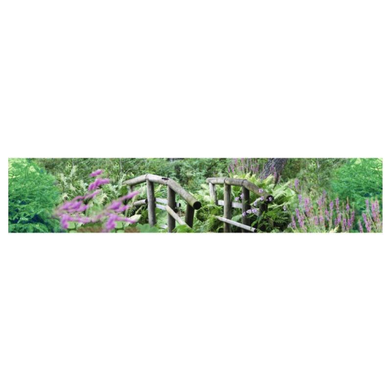 Brise Vue Imprime Jardin Anglais H 1 X L 5 M 100 Occultant Scenolia Kit De Fixation Offert Leroy Merlin