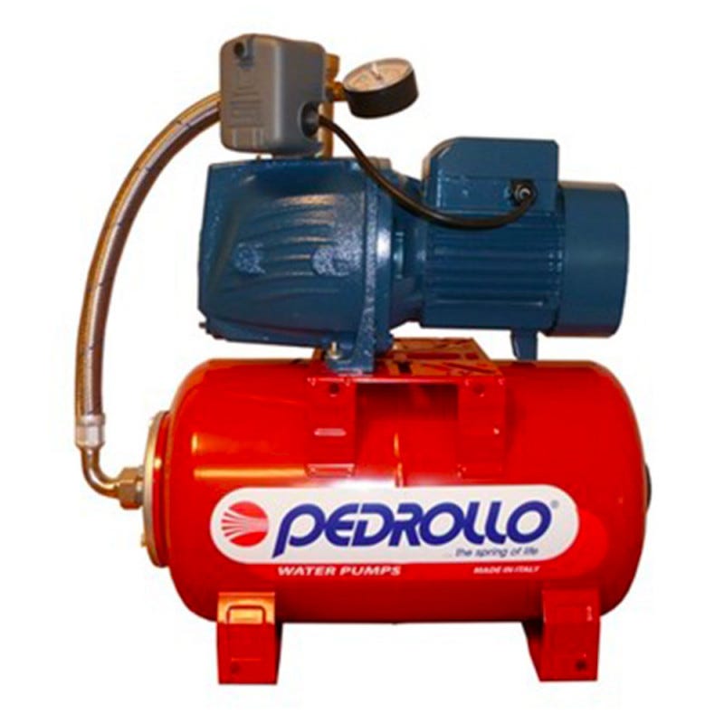 Surpresseur 20L Pedrollo HYDROFRESHJSWm2CX20 - Pompe a eau 0,75 kW  centrifuge jusqu'à 7,2 m3/h monophasé 220V
