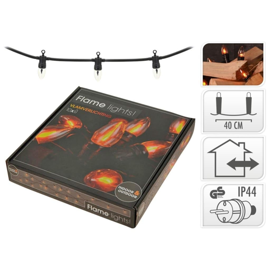 Ambiamce Luz de llama de jardín con 10 lámparas Leroy Merlin