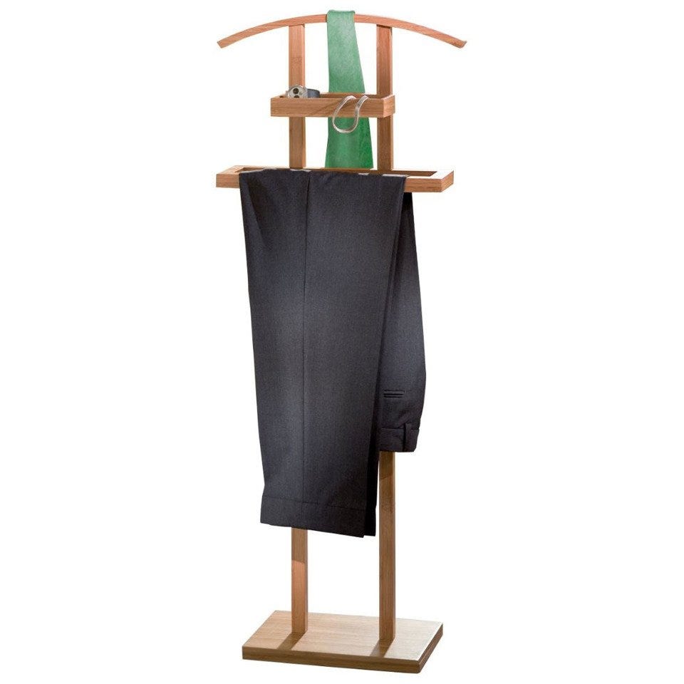 Cintre pour costume, vêtements, bambou, 45x24x111 cm, ZELLER