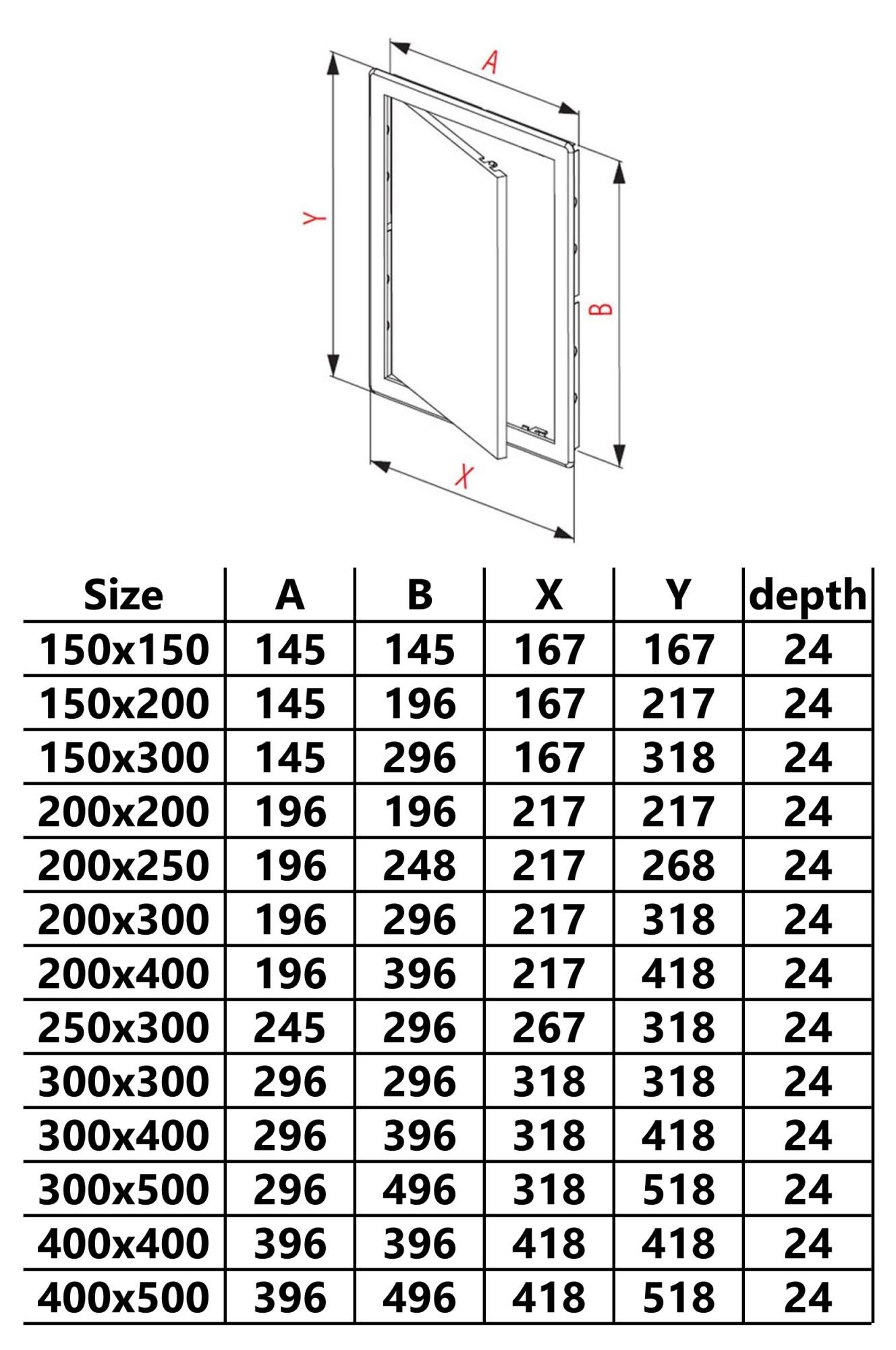 Trappe De Visite 400x400mm Plastique PVC Blanc - 2