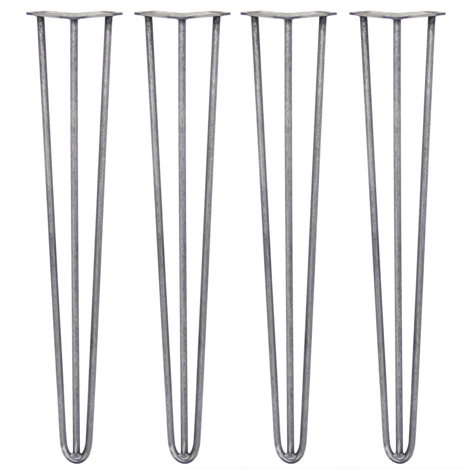 SKISKI LEGS 4 Patas de Horquilla Metálicas para Mesa Muebles Metal