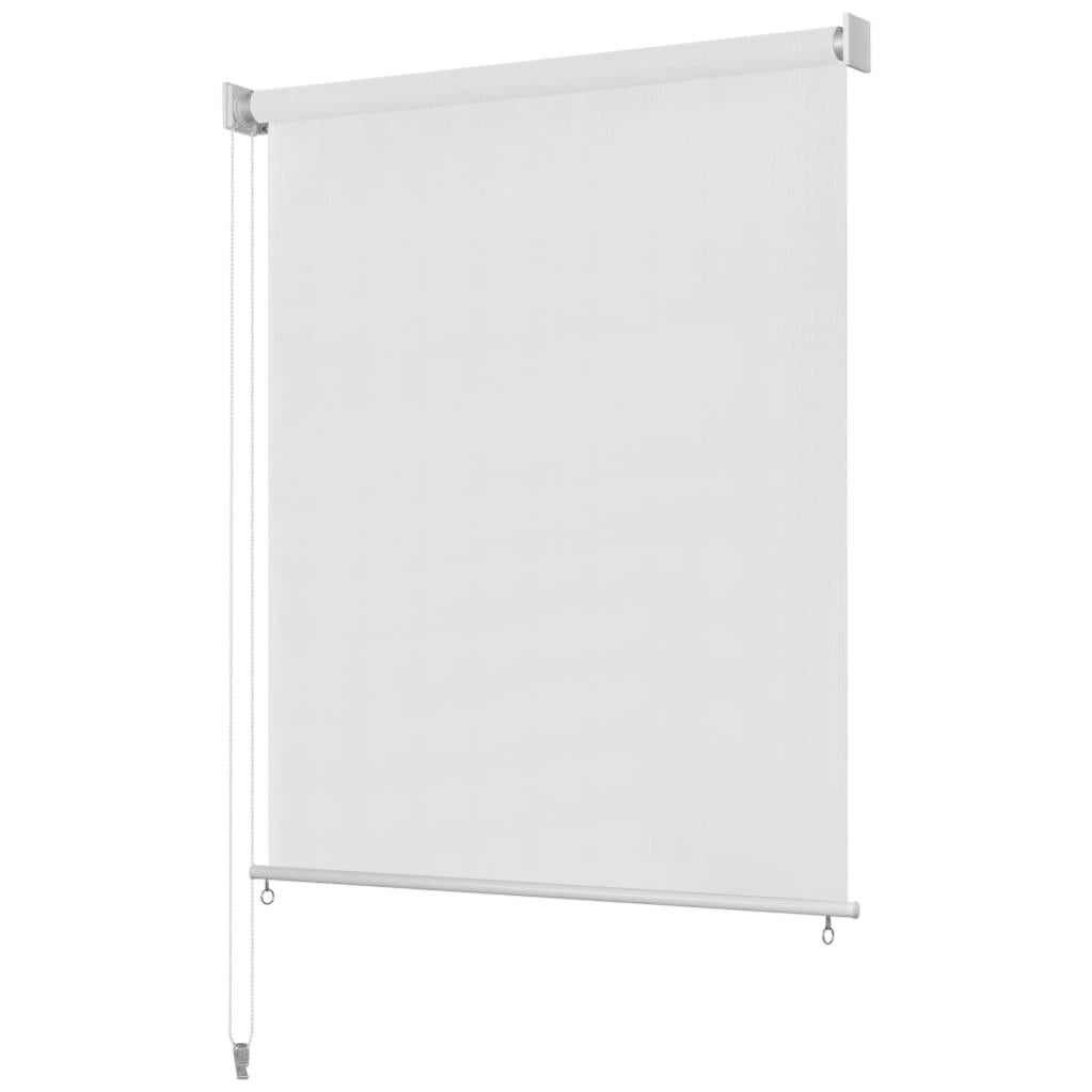 Store roulant d'extérieur 160 x 140 cm Blanc vidaXL Leroy Merlin