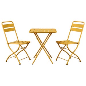 Ensemble balcon table suspendue + 2 chaises pliantes sans bras JAVA LIGHT