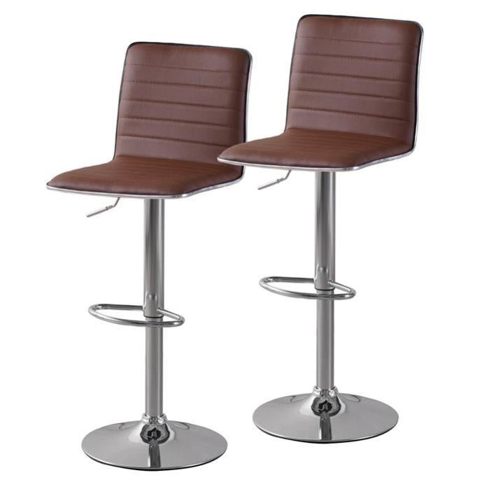 ALPHA HOME Set Di 2 Sgabelli Da Bar Con Poggiapiedi, Per La Colazione In Pelle Pu Backless Cucina Sala Da Pranzo Caff Per Interni Ed Esterni Nero 0 Da 37 99 A 37 99